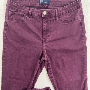 GAP Women's Deep Purple Skinny Jeans